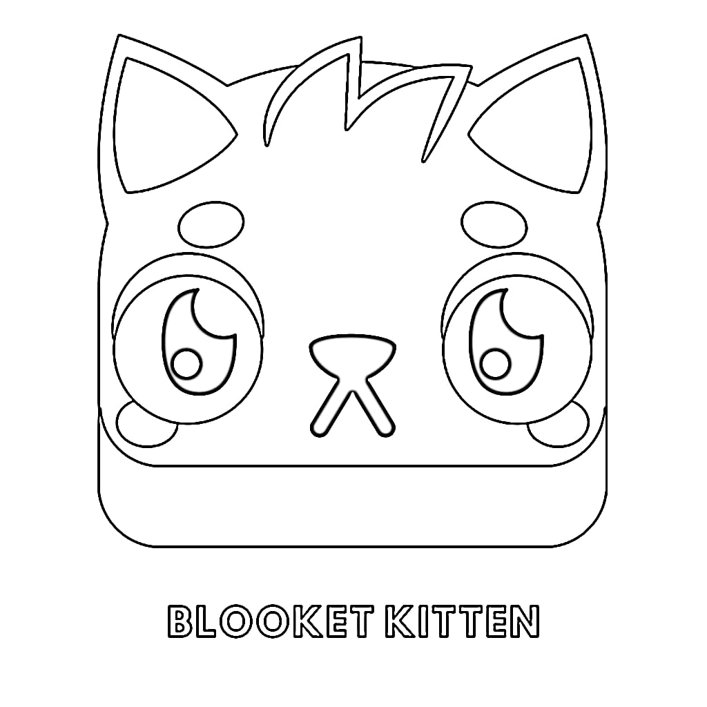 kitten coloring page kitten coloring page