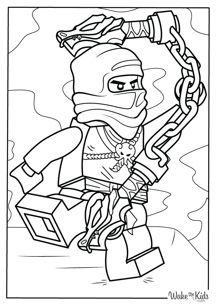 Blue Ninjago Jay Coloring Pages Infoupdate
