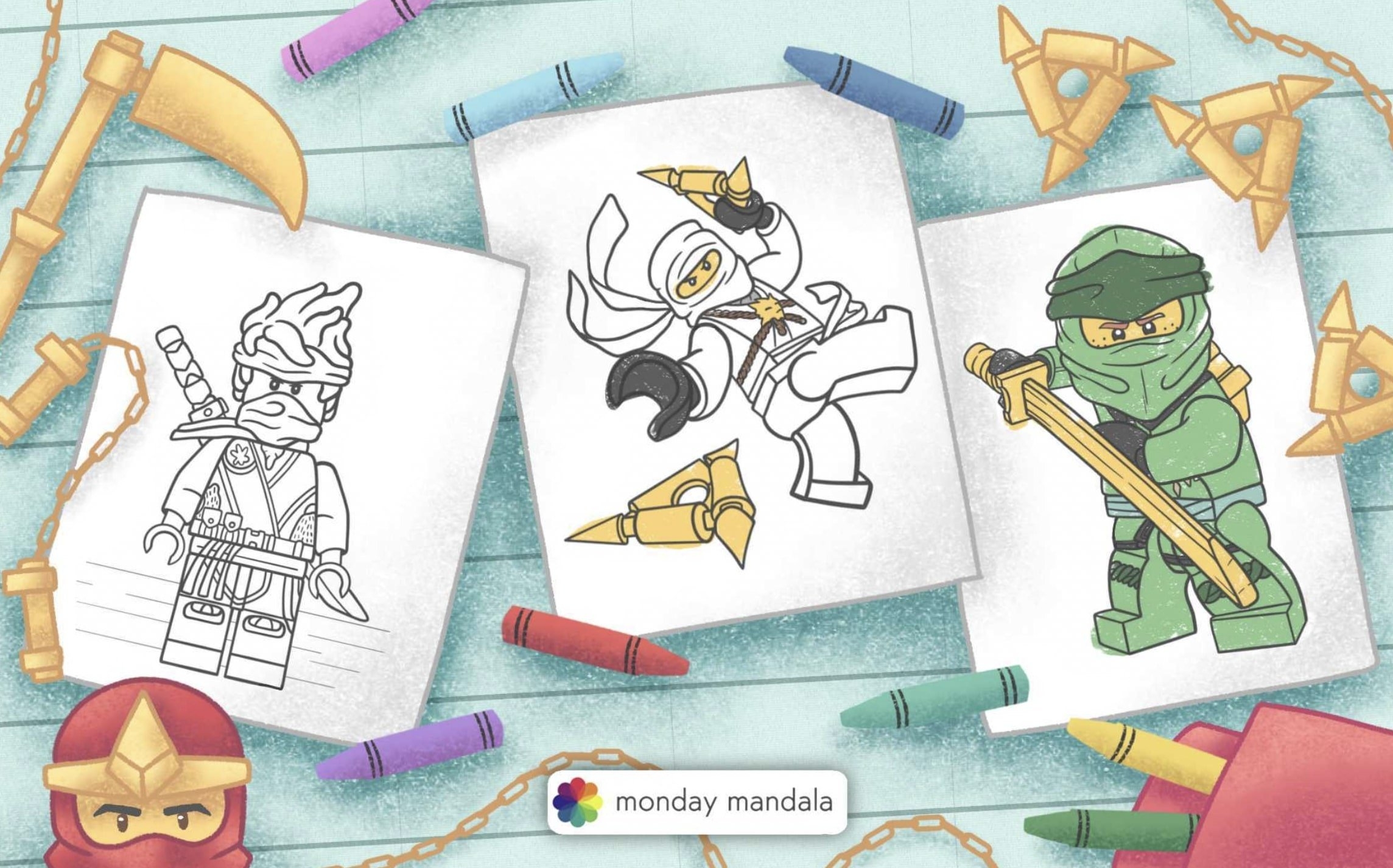 Blue Ninjago Jay Coloring Pages Infoupdate