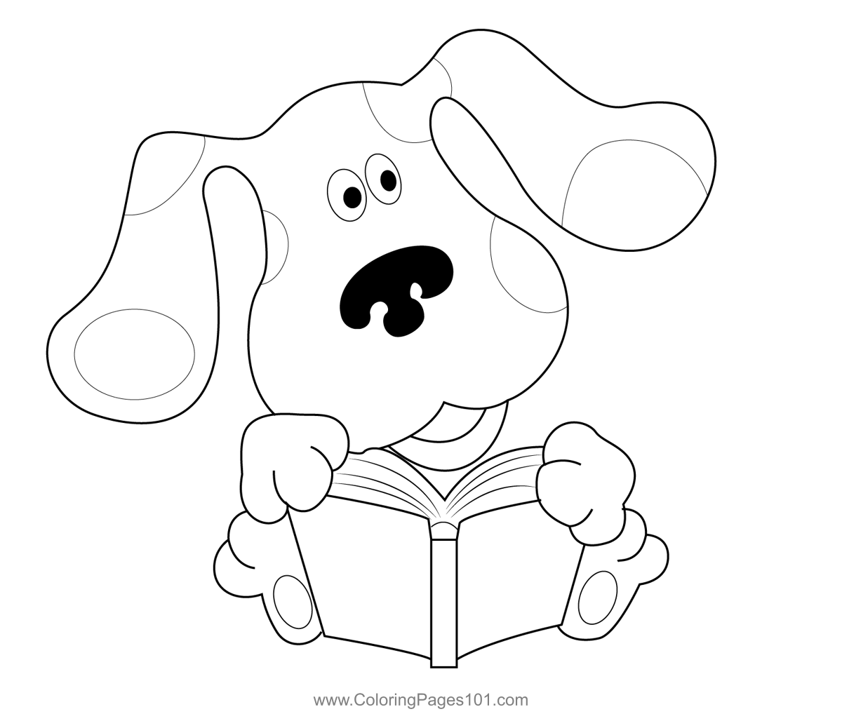 Blues Clues Learning Coloring Page For Kids Free Blue 39 s Clues Blues Clues Learning Coloring Page For Kids Free Blue 39 s Clues