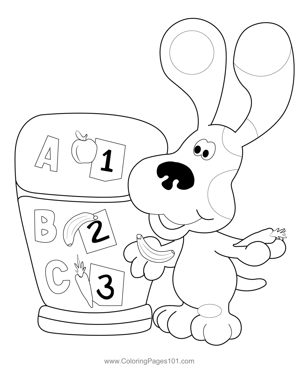 Blues Clues Playing Abc Game Coloring Page For Kids Free Blue 39 s Clues Blues Clues Playing Abc Game Coloring Page For Kids Free Blue 39 s Clues