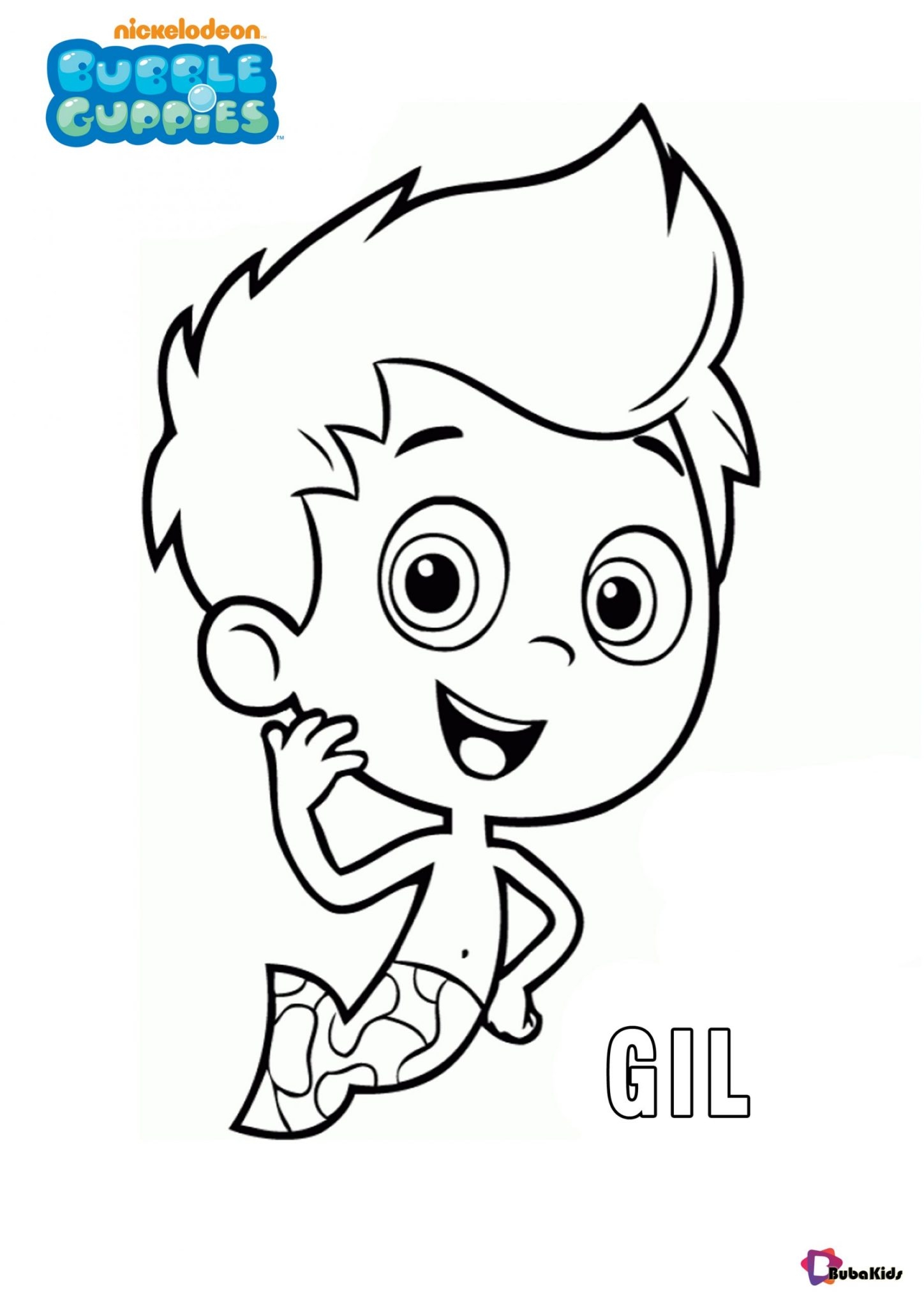 bubble guppies color pages