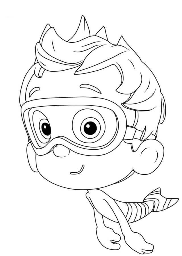 Bubble Guppies Coloring Pages ColoringLib Bubble Guppies Coloring Pages ColoringLib