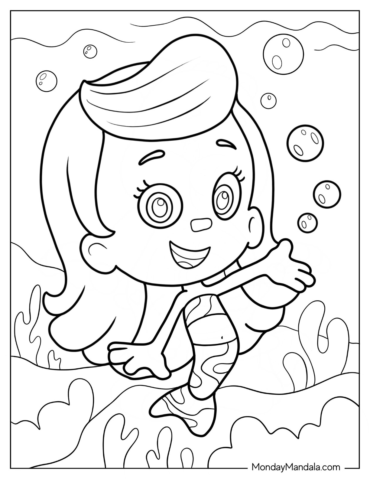 Bubble Guppies Molly Coloring Pages Coloring Nation Bubble Guppies Molly Coloring Pages Coloring Nation
