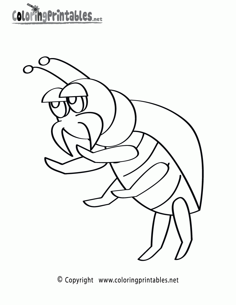 Bug Coloring Page A Free Nature Coloring Printable