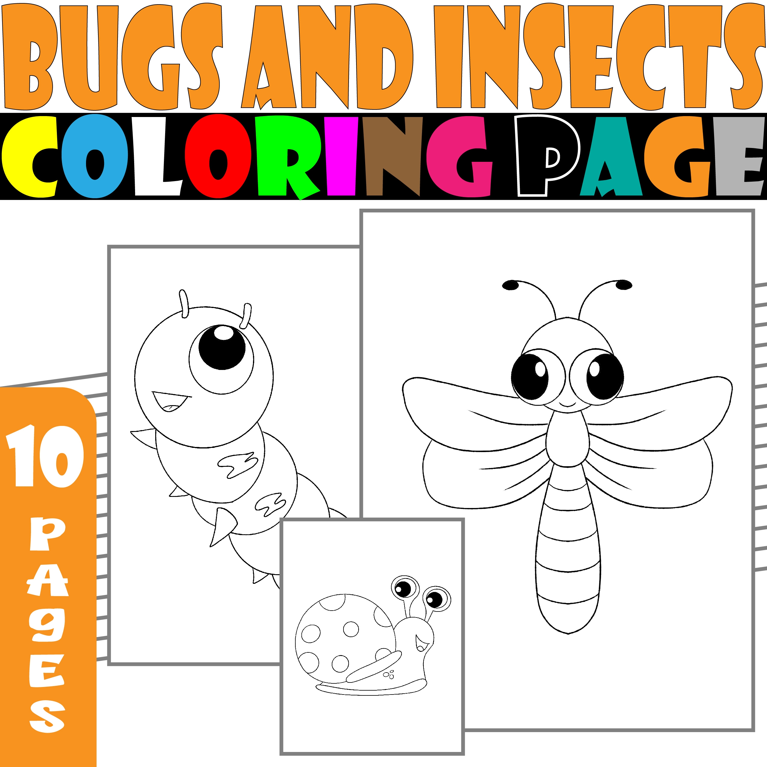 Bugs Coloring Page MIT Printable Bugs Coloring Page MIT Printable