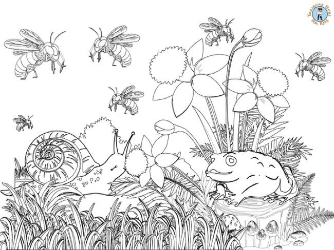 Bugs Coloring Page Treasure Hunt 4 Kids Bugs Coloring Page Treasure Hunt 4 Kids