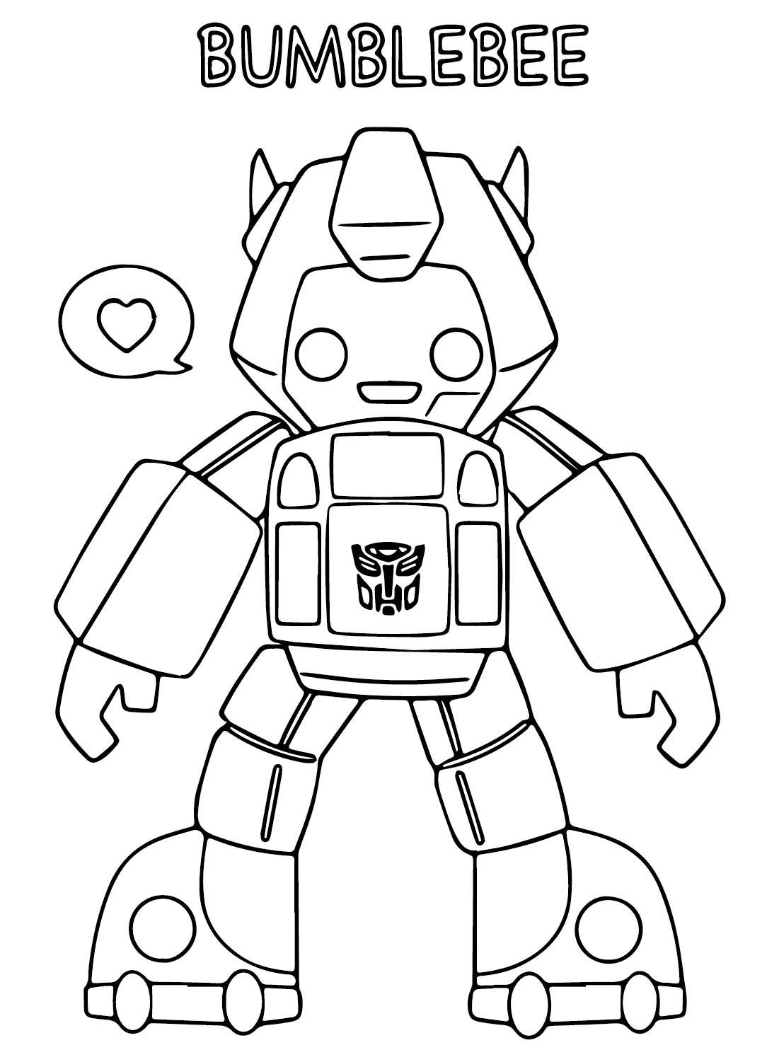Bumblebee Coloring Pages
