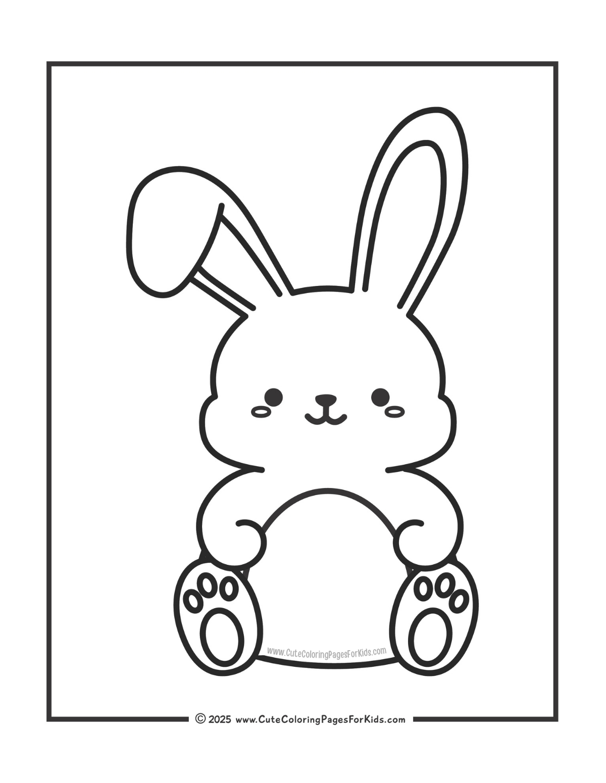 Bunny Coloring Pages Free Printable PDFs Cute Coloring Pages For Kids