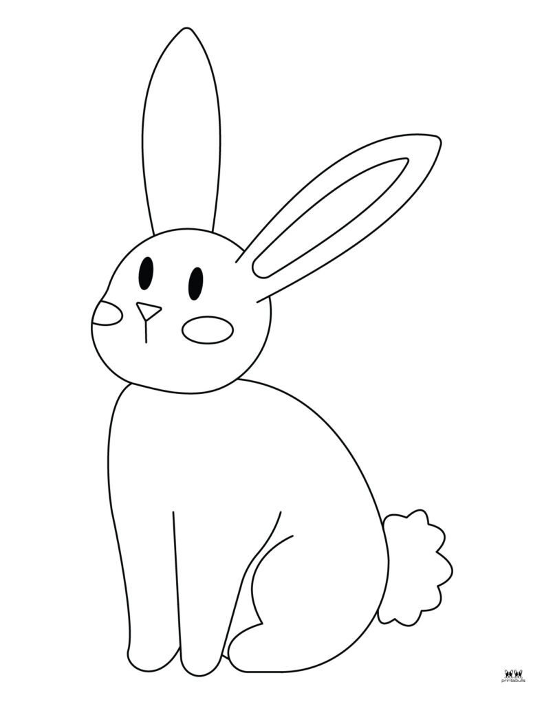 bunny rabbit coloring pages