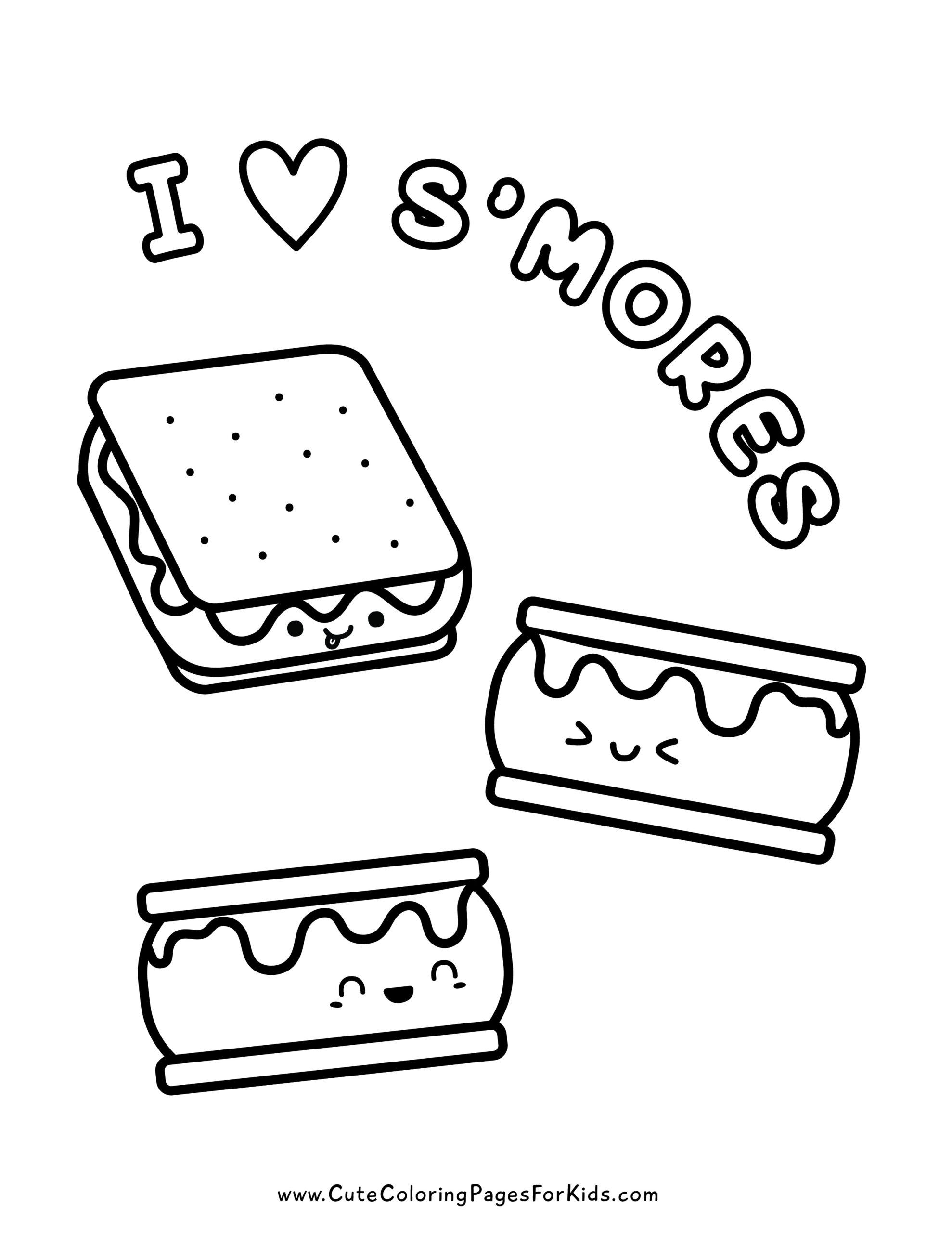 coloring pages for camping