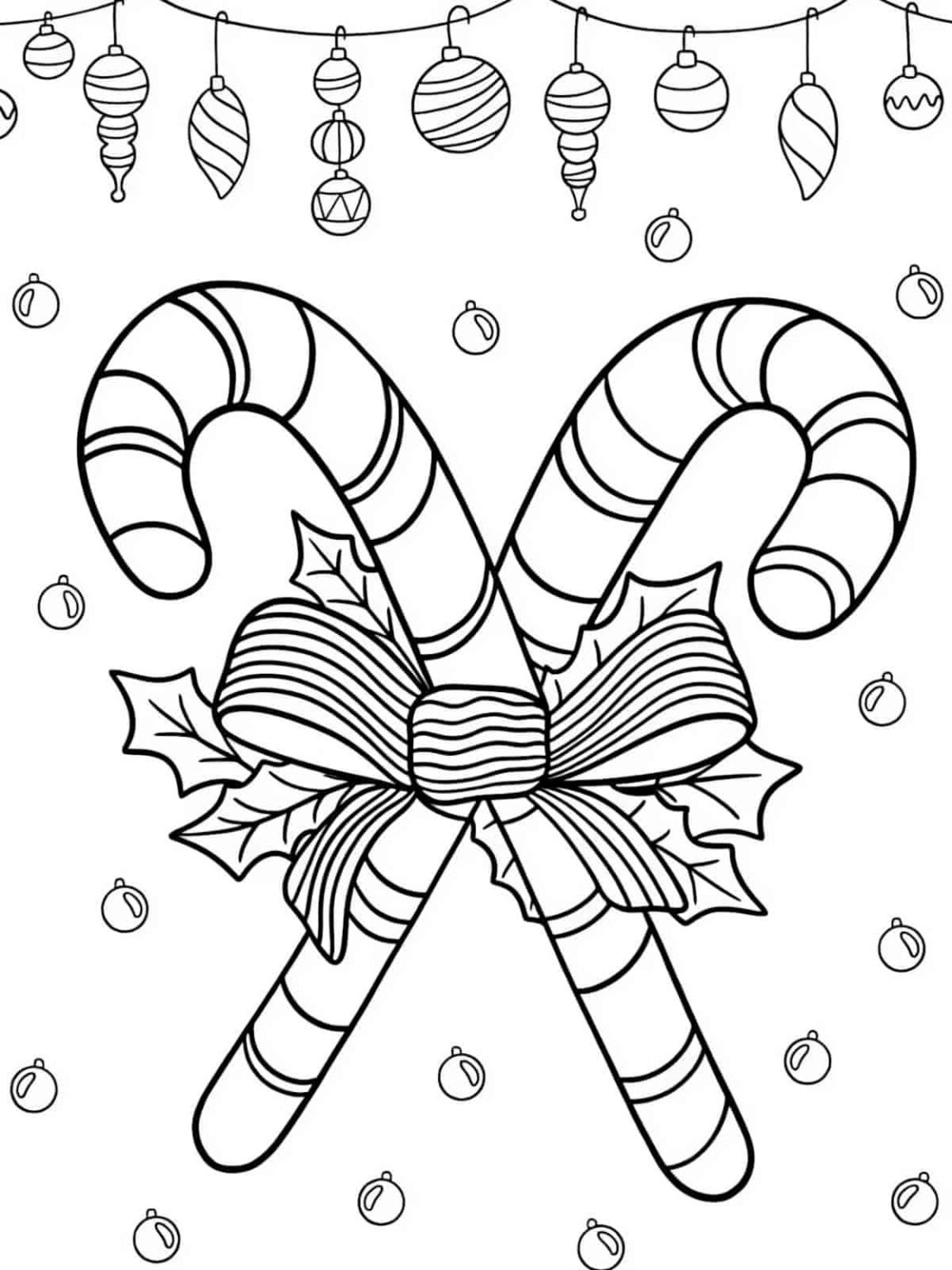 Candy Cane Coloring Pages Sweeten Your Holiday 