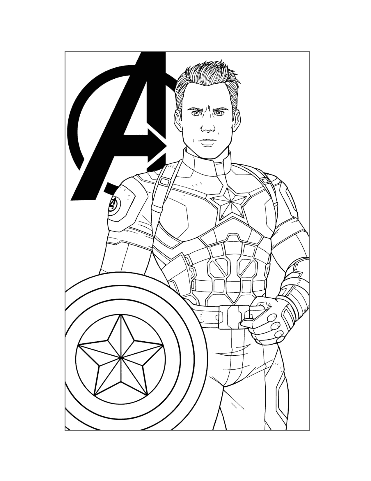 Captain America Coloring Pages Printable Coloring Pages FREE
