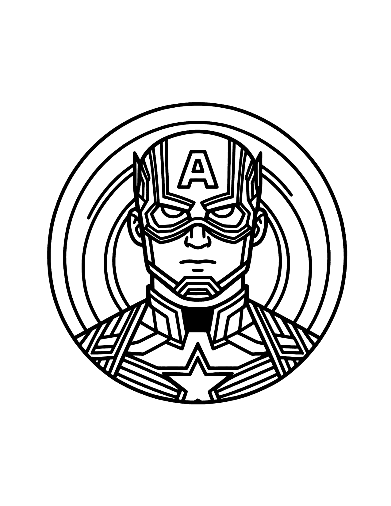 captain america coloring pages