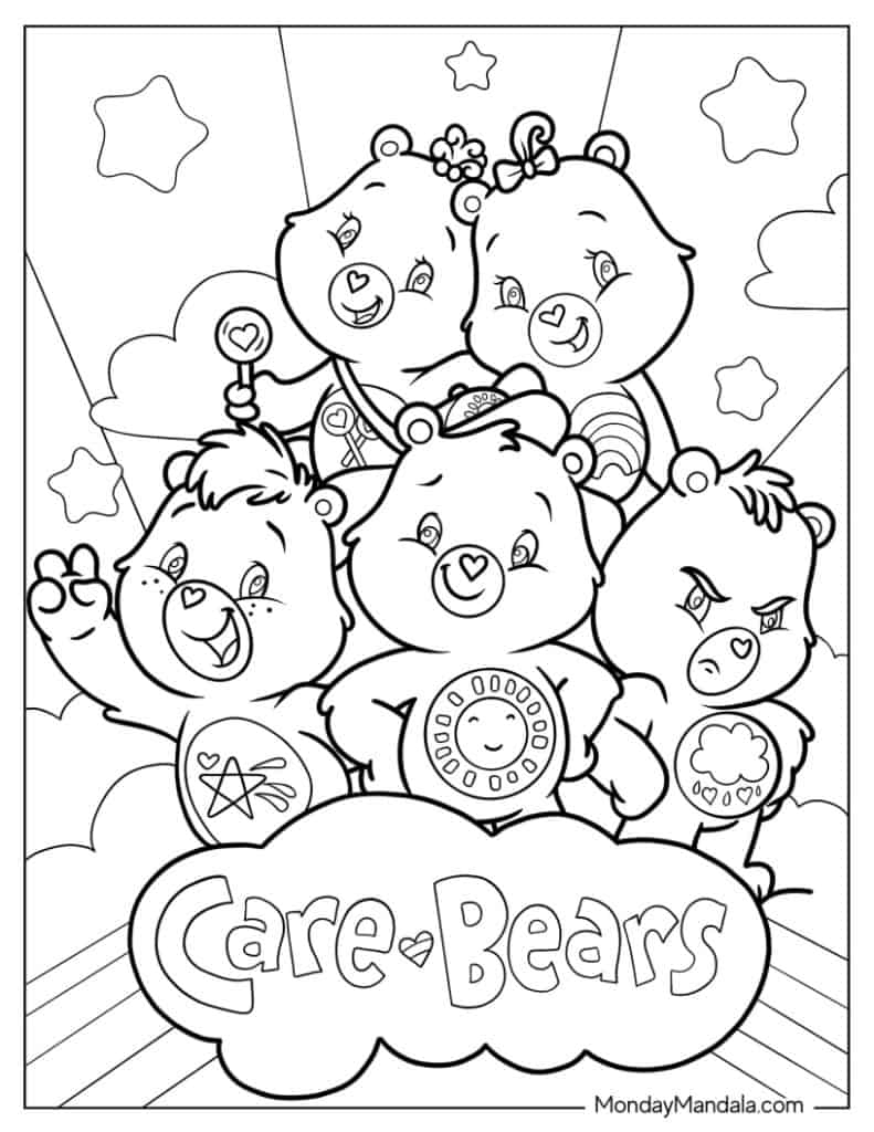 Care Bear Coloring Pages Care Bear Coloring Pages