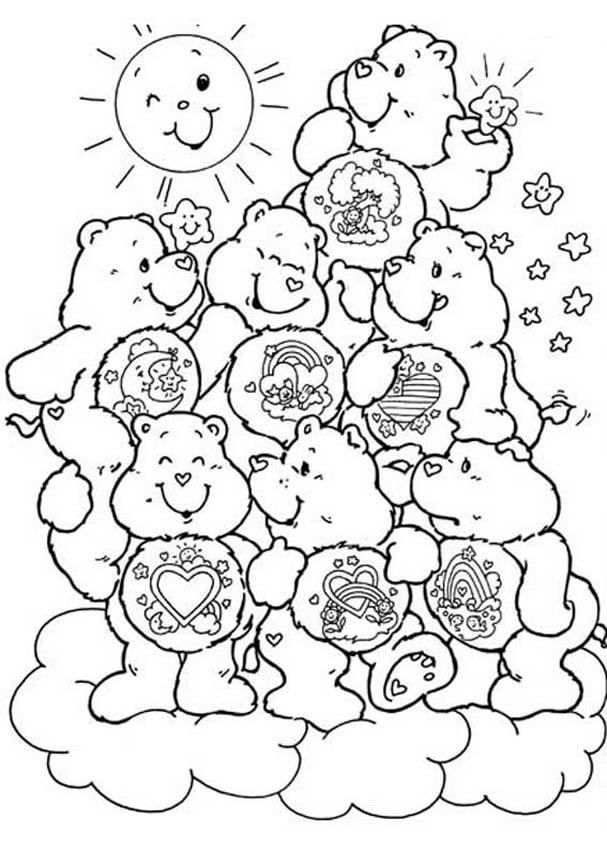Care Bears Printable Coloring Pages Coloring Home