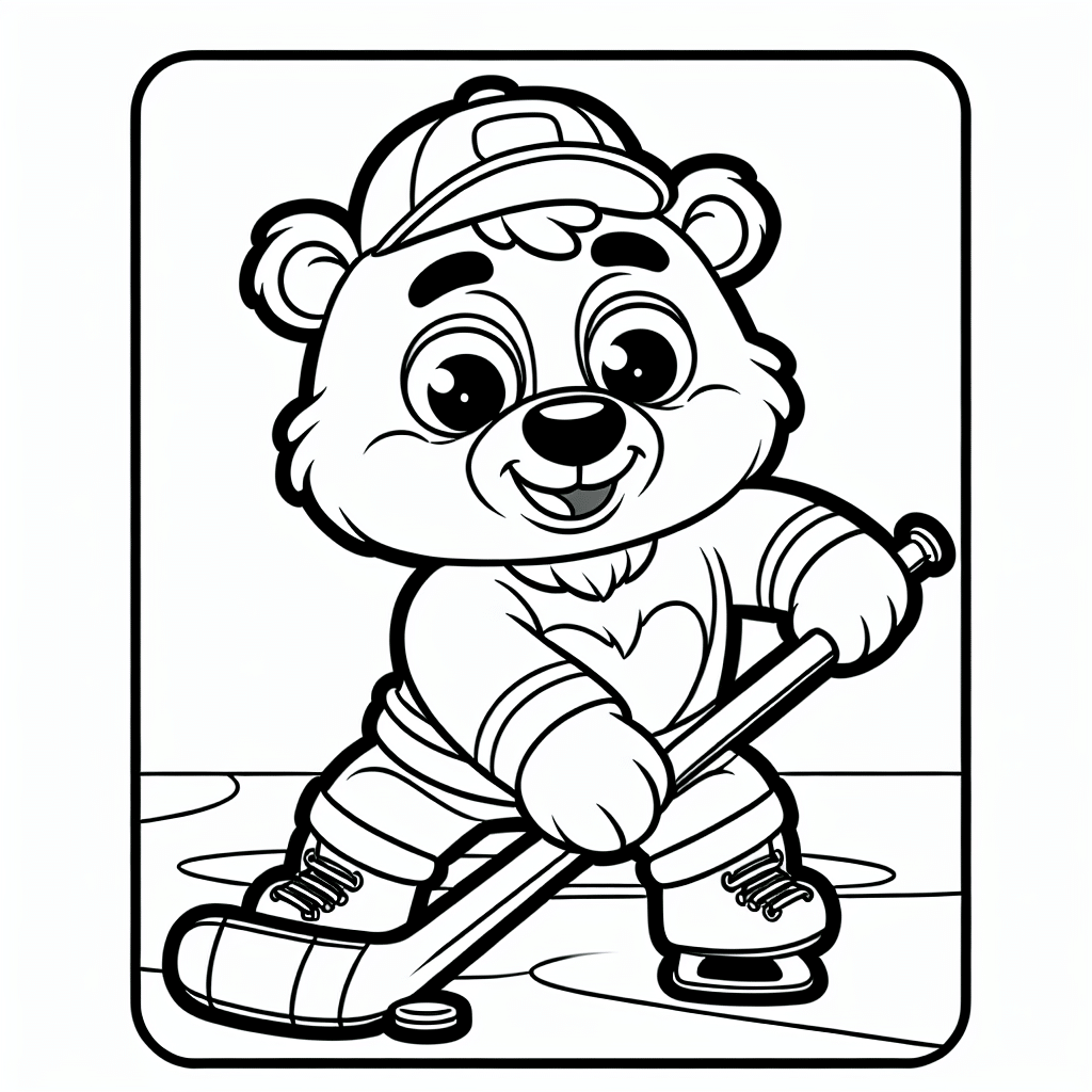 Cartoon Bear Coloring Page GoGo Coloring Cartoon Bear Coloring Page GoGo Coloring