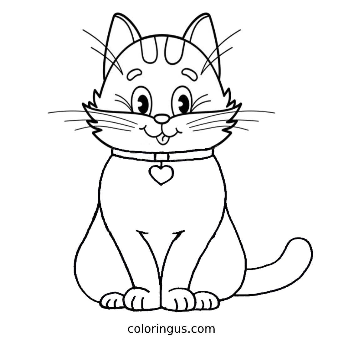 Cat Coloring Pages Free Printable PDF Cat Coloring Pages Free Printable PDF