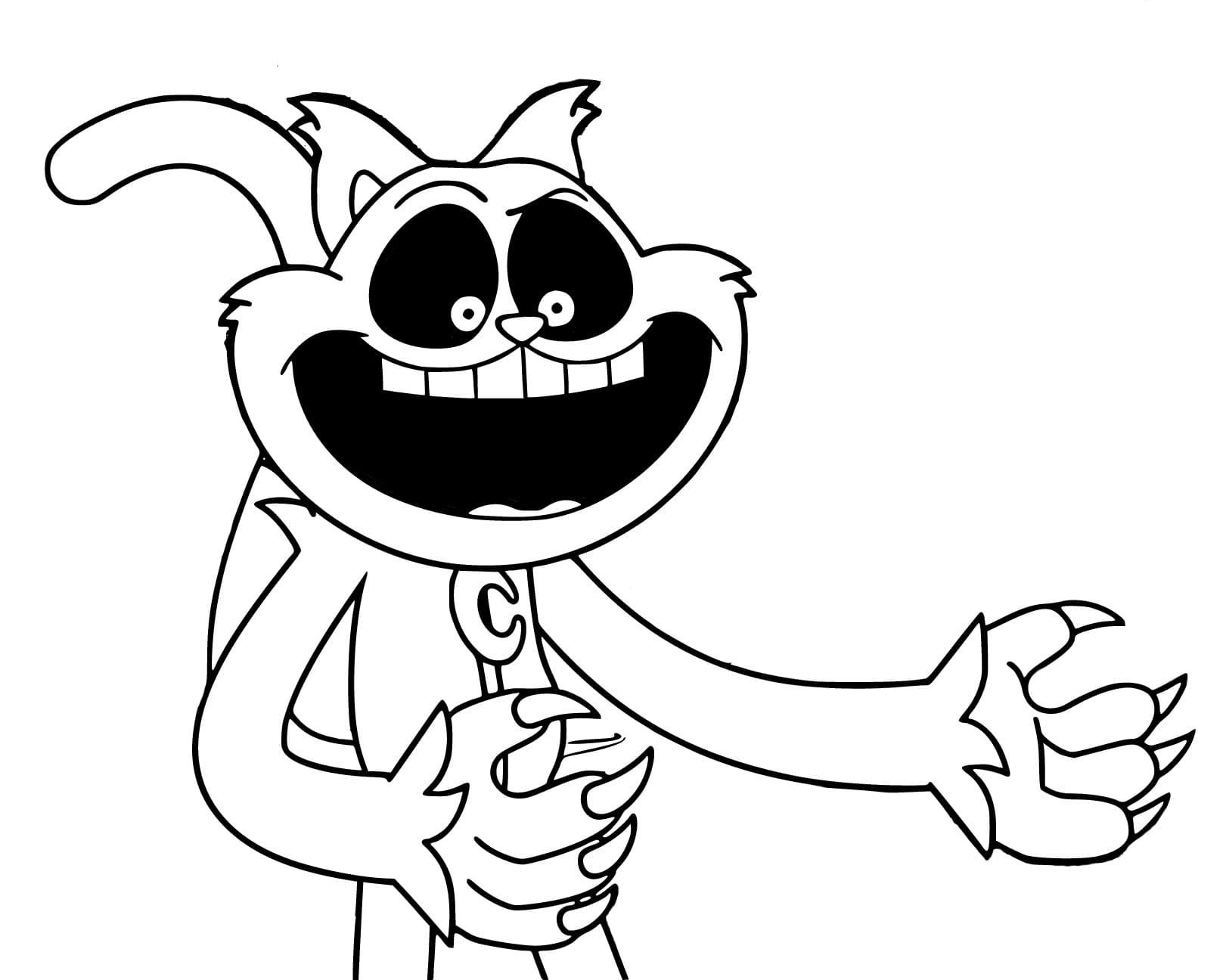 CatNap Coloring Pages Coloring Nation CatNap Coloring Pages Coloring Nation
