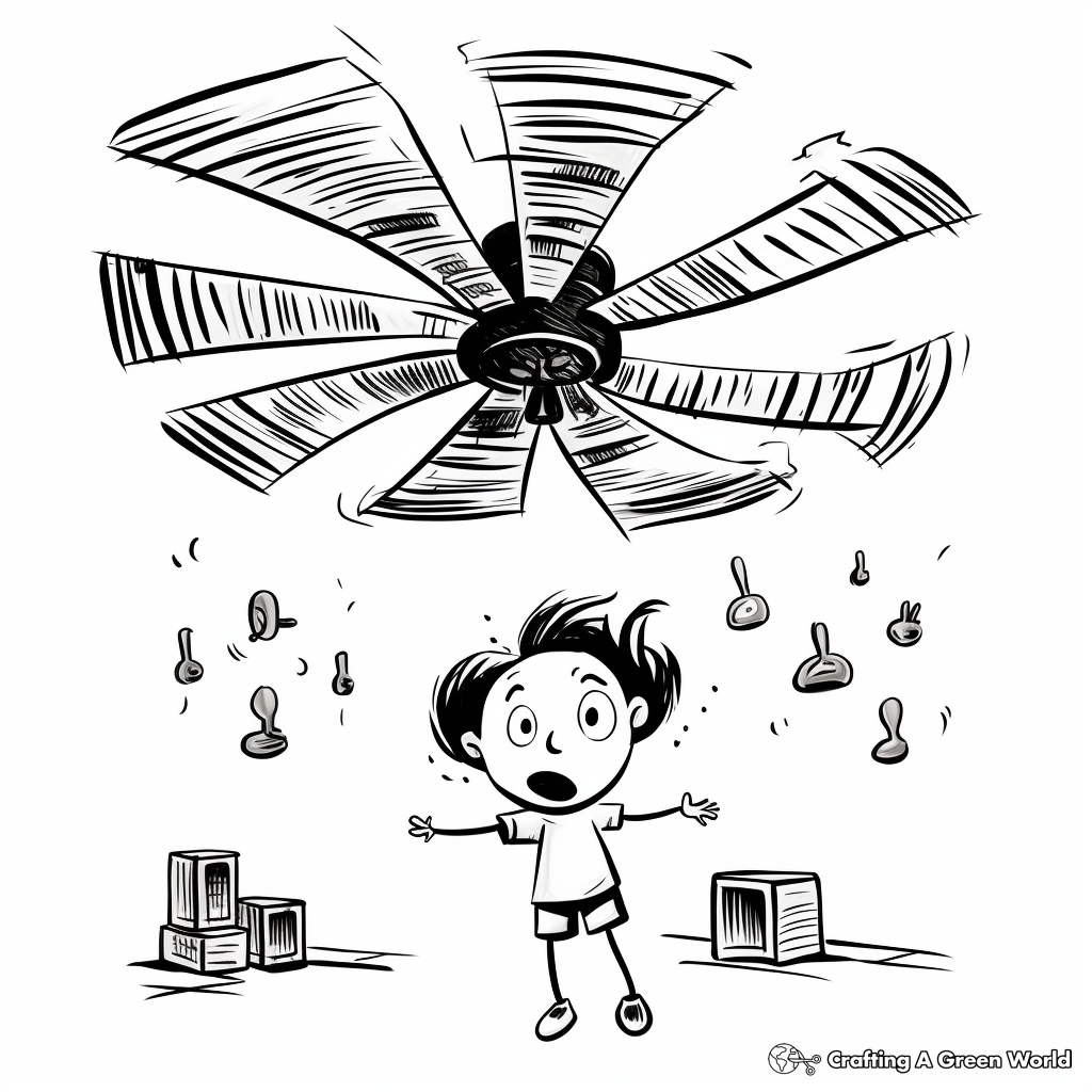 coloring ceiling fan pages coloring ceiling fan pages