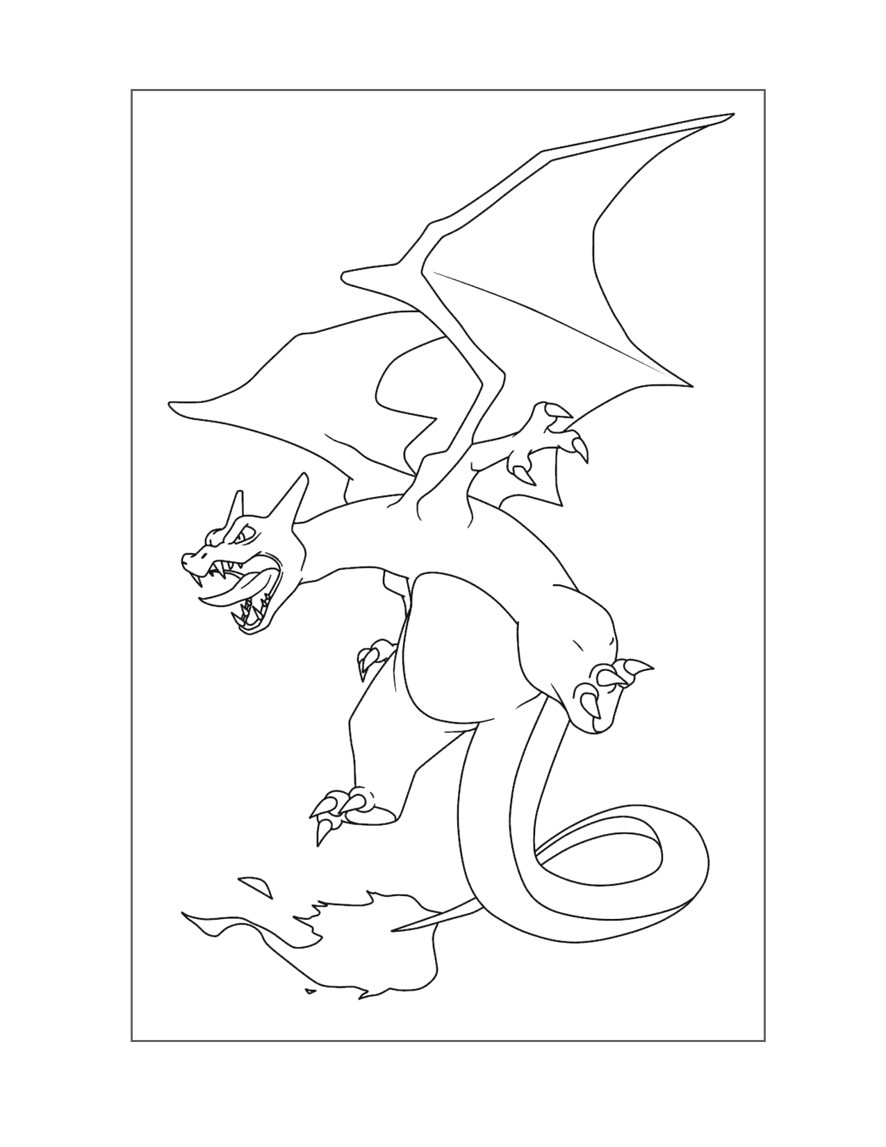charizard coloring page