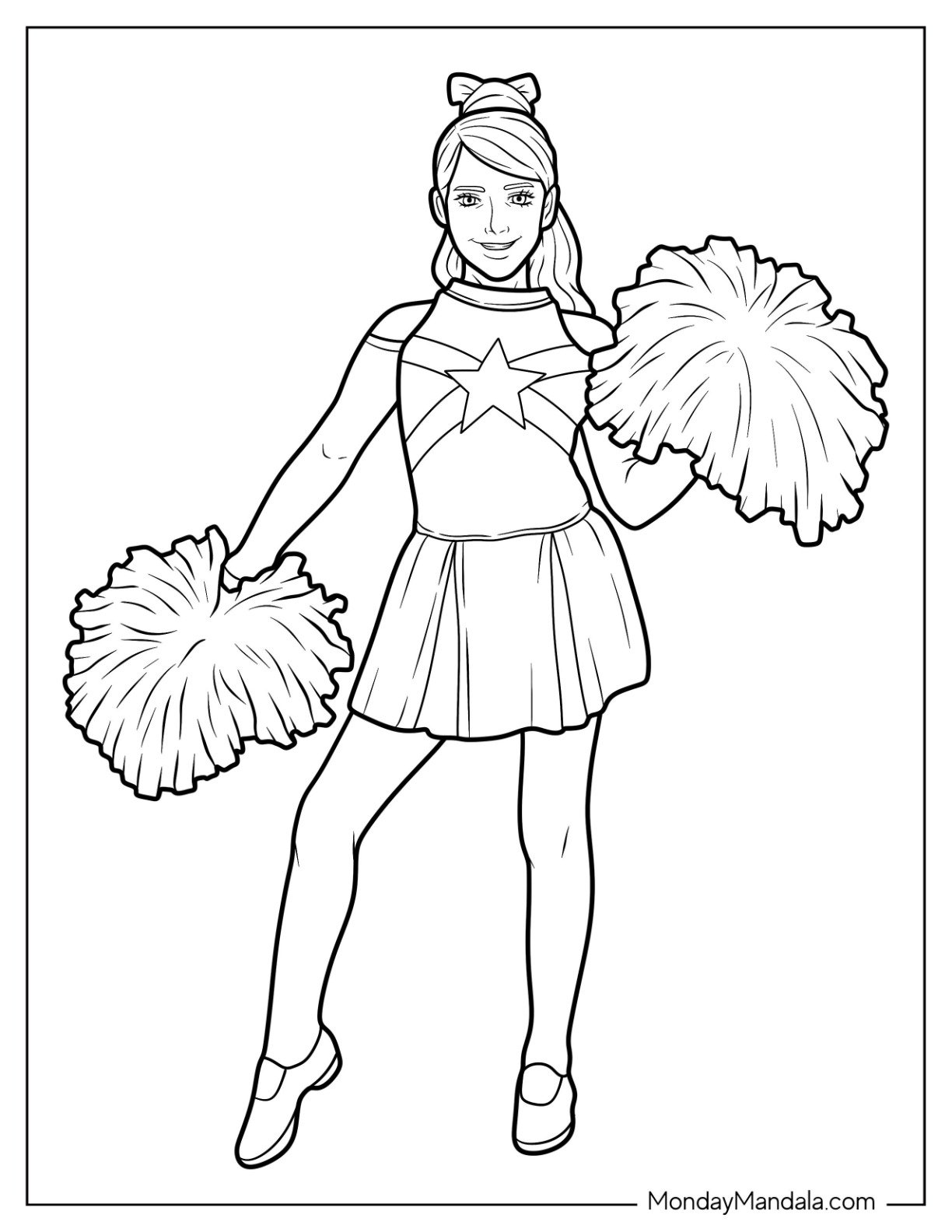 Cheer Coloring Pages Free Printable Cheer Coloring Pages Free Printable
