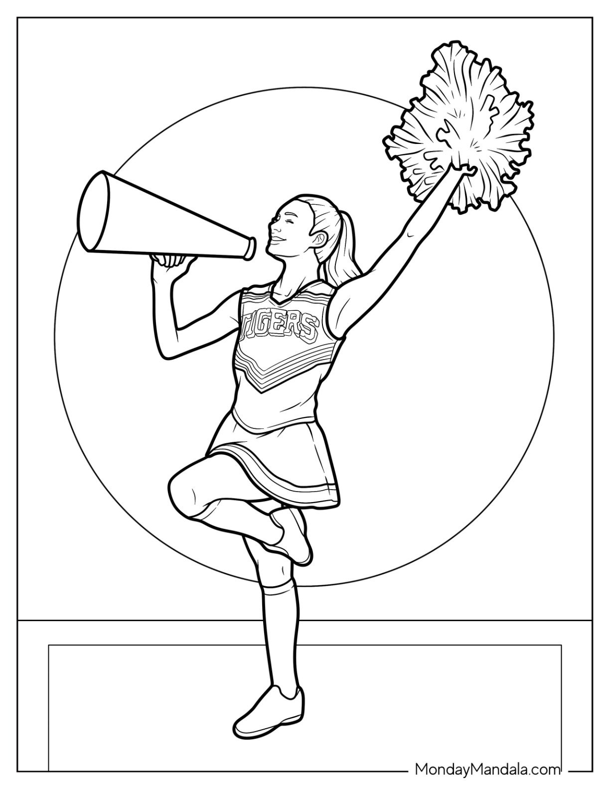 Cheer Coloring Pages Free Printable Cheer Coloring Pages Free Printable