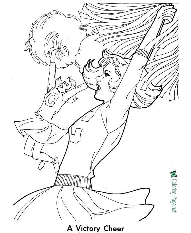 Cheerleader Coloring Pages Cheerleader Coloring Pages