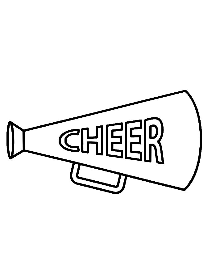 Cheerleading Coloring Pages Free Printable PDF Cheerleading Coloring Pages Free Printable PDF