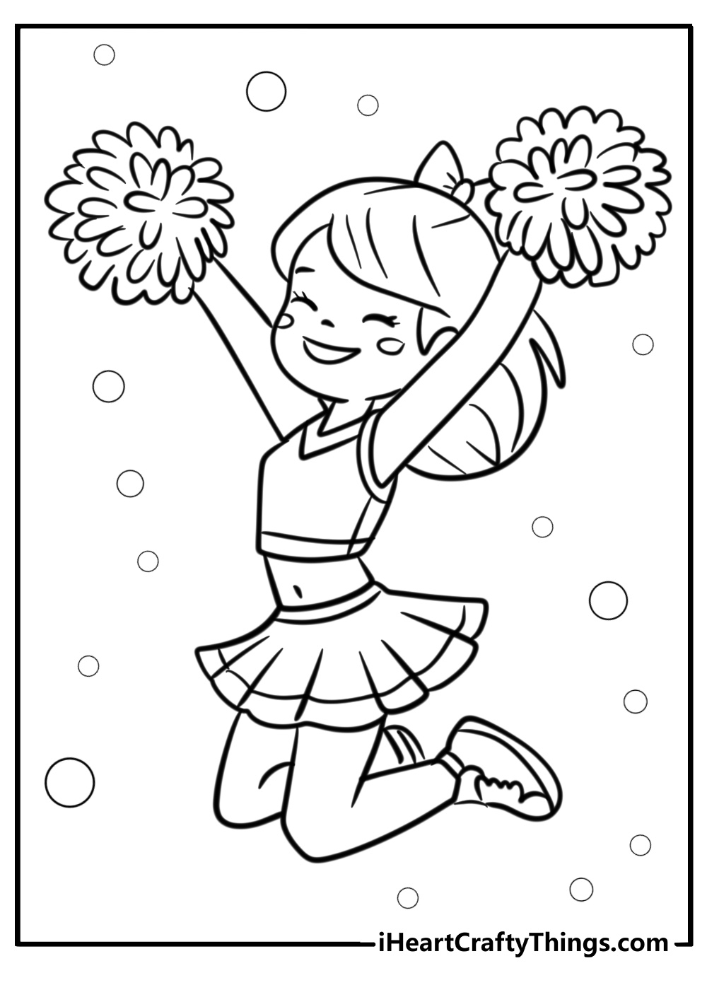 Cheerleading Coloring Pages Cheerleading Coloring Pages