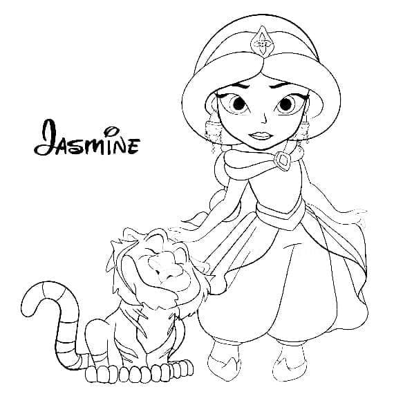 Chibi Princess Jasmine Coloring Page Download Print Or Color Online Chibi Princess Jasmine Coloring Page Download Print Or Color Online