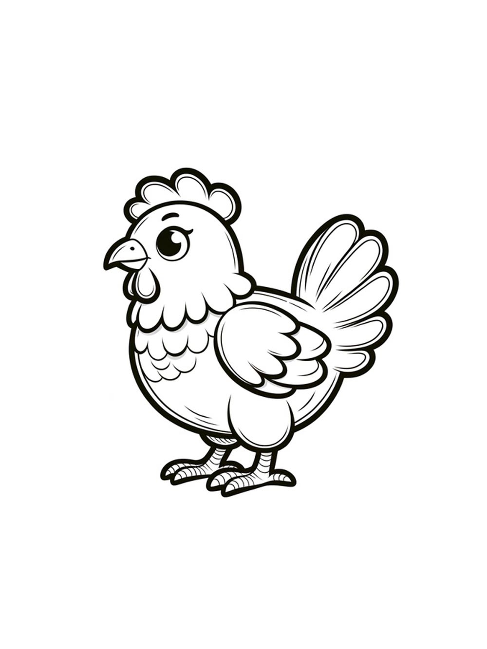 chicken coloring page chicken coloring page