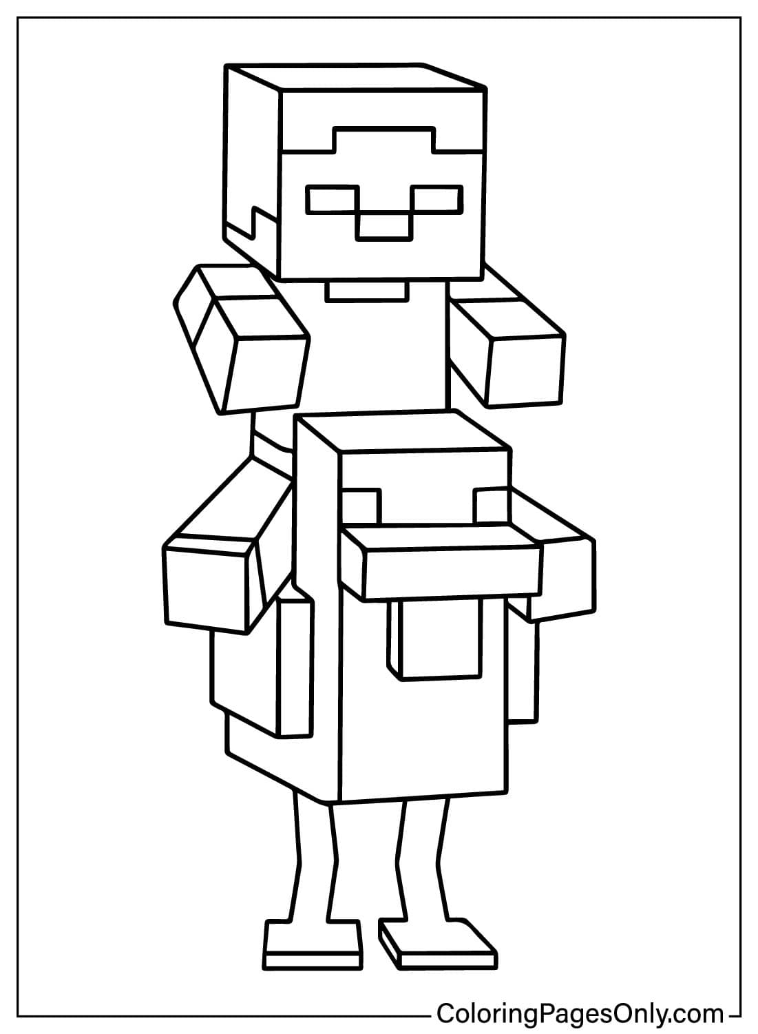 Chicken Jockey Coloring Page Chicken Jockey Coloring Page