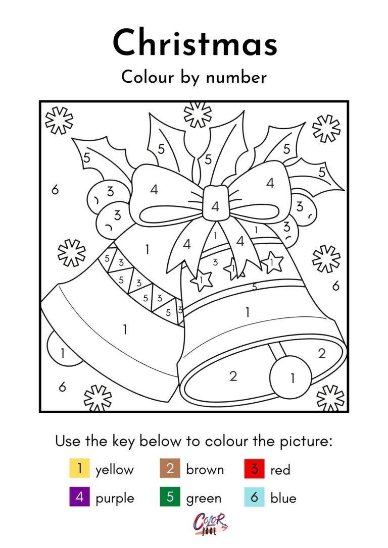 color by number christmas pages color by number christmas pages