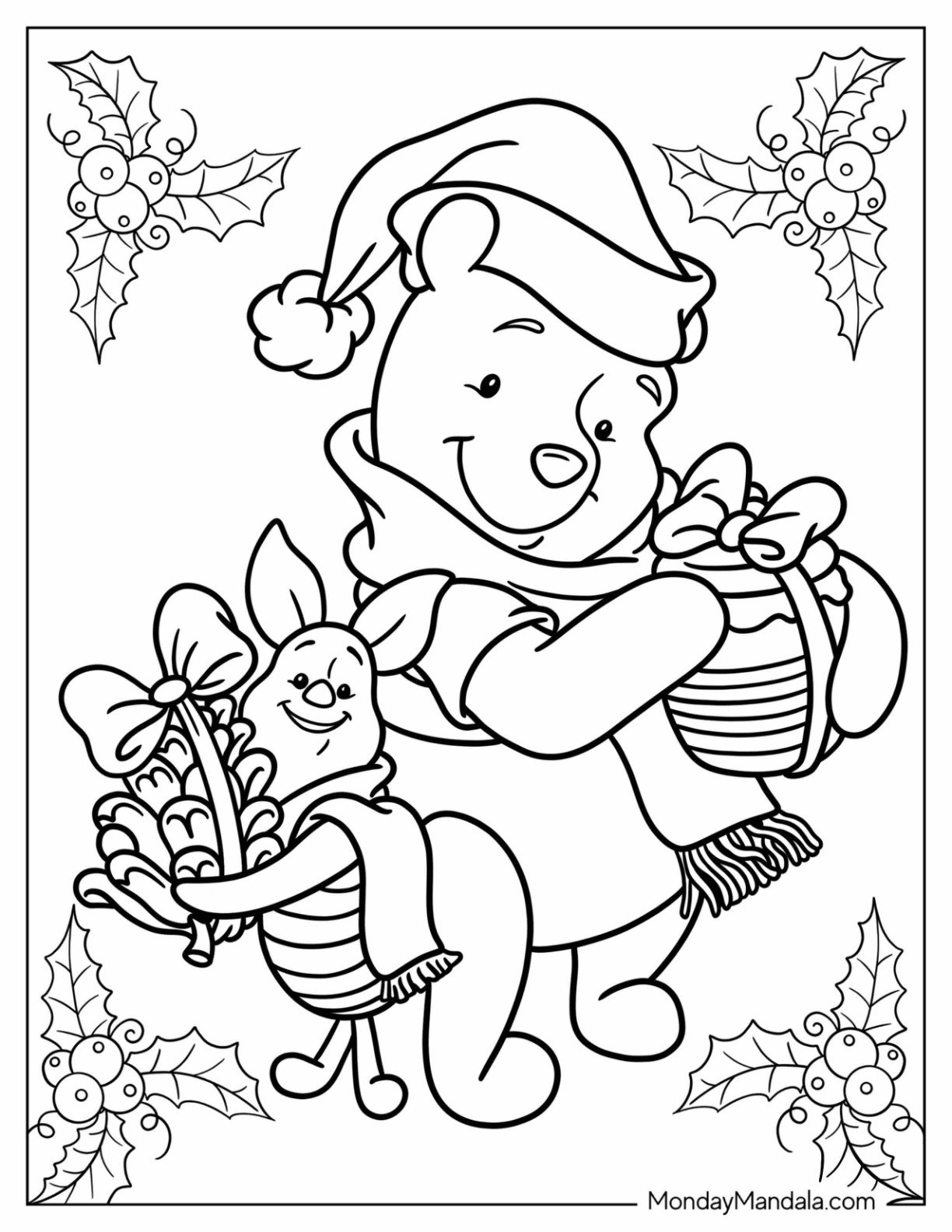 Christmas Disney Coloring Pages 2025 Christmas Disney Coloring Pages 2025
