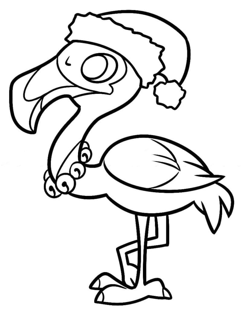 Christmas Flamingo Coloring Page Download Print Or Color Online For Free Christmas Flamingo Coloring Page Download Print Or Color Online For Free