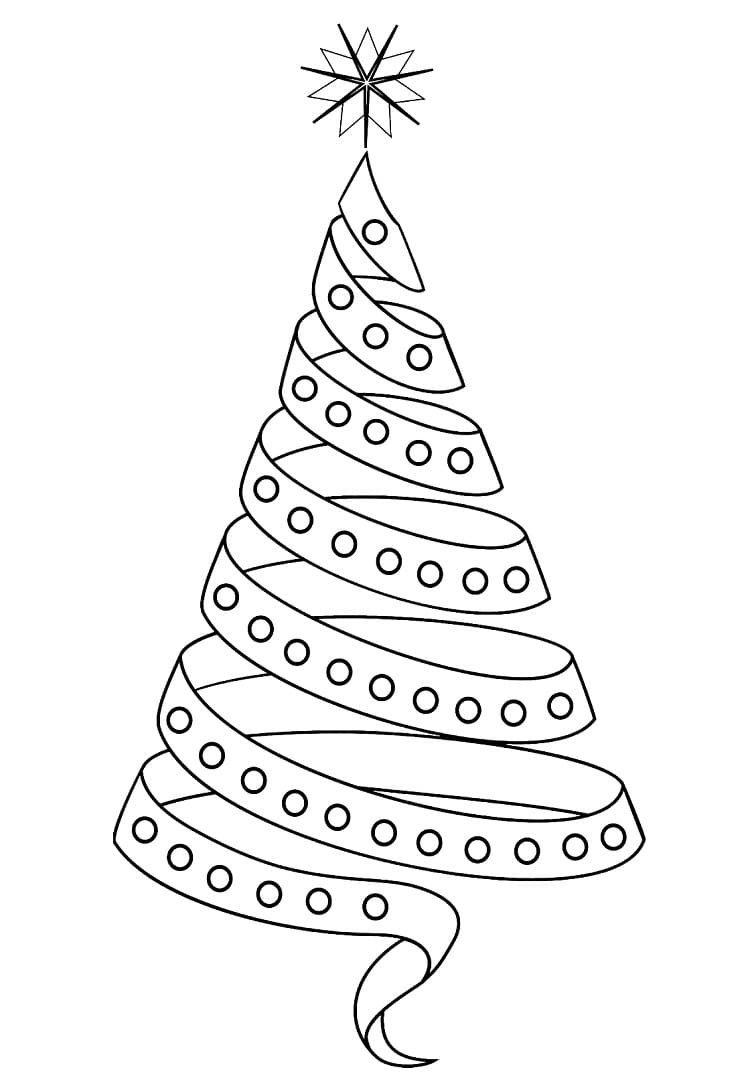 Christmas Tree Coloring Pages ColoringLib Christmas Tree Coloring Pages ColoringLib