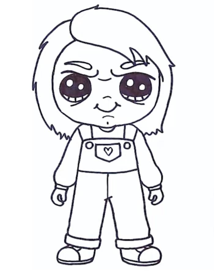 chucky coloring pages