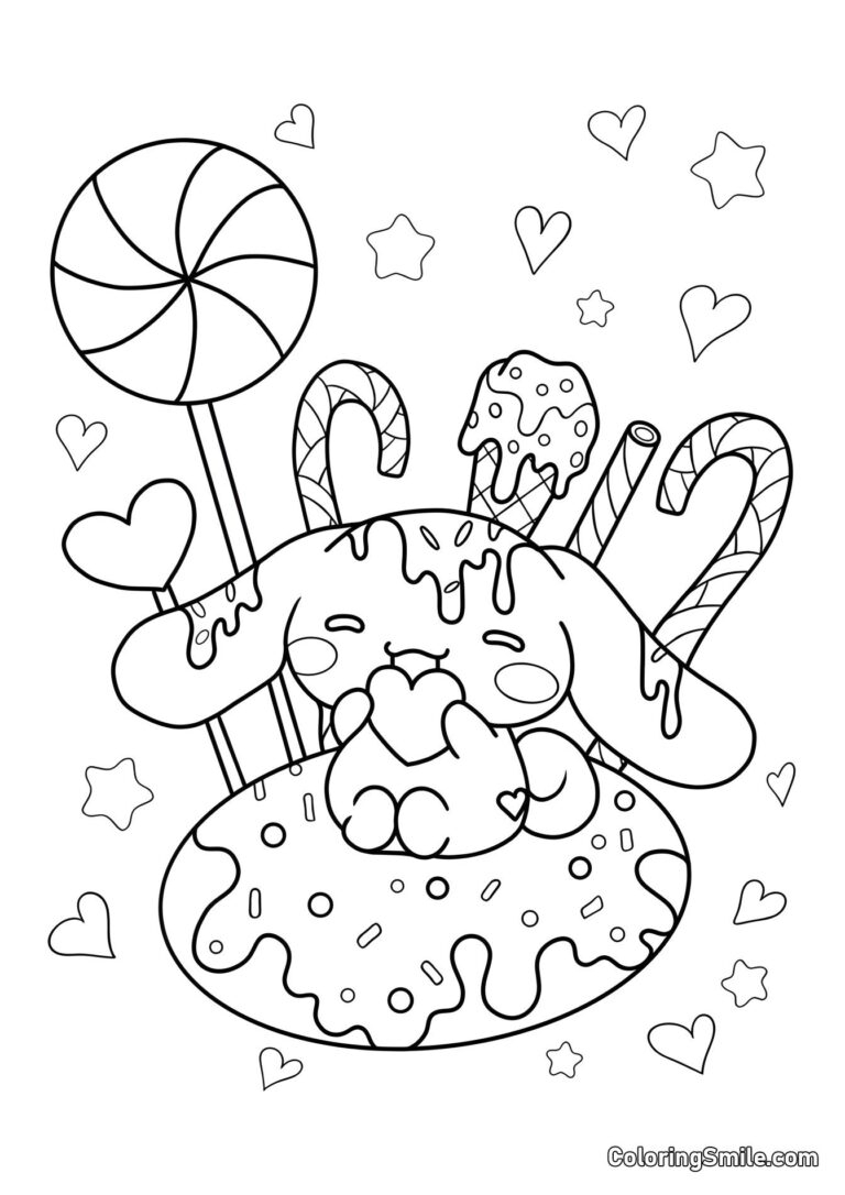 Cinnamoroll Coloring Pages Print Adorable Designs Cinnamoroll Coloring Pages Print Adorable Designs
