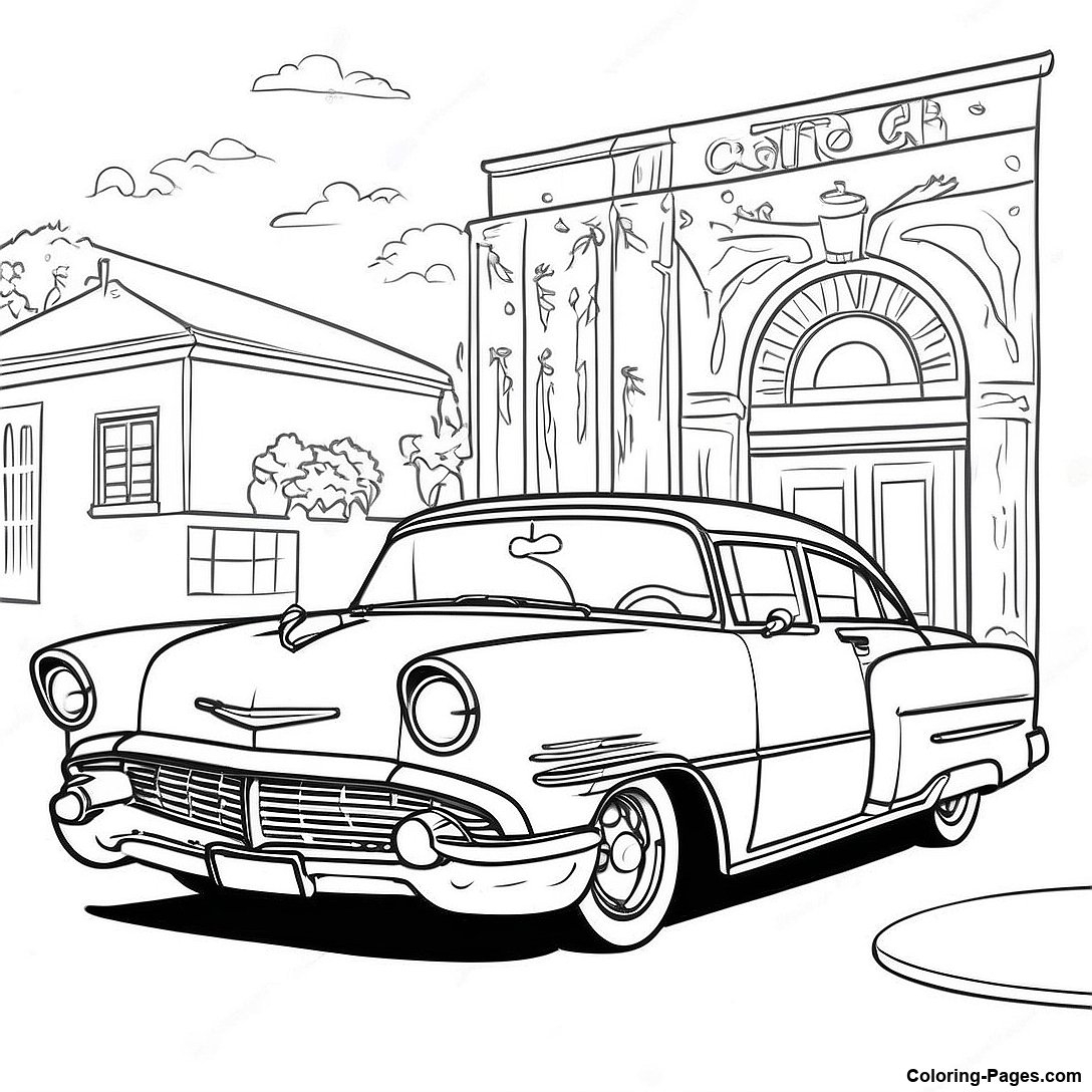 Classic Car Coloring Pages Classic Car Coloring Pages