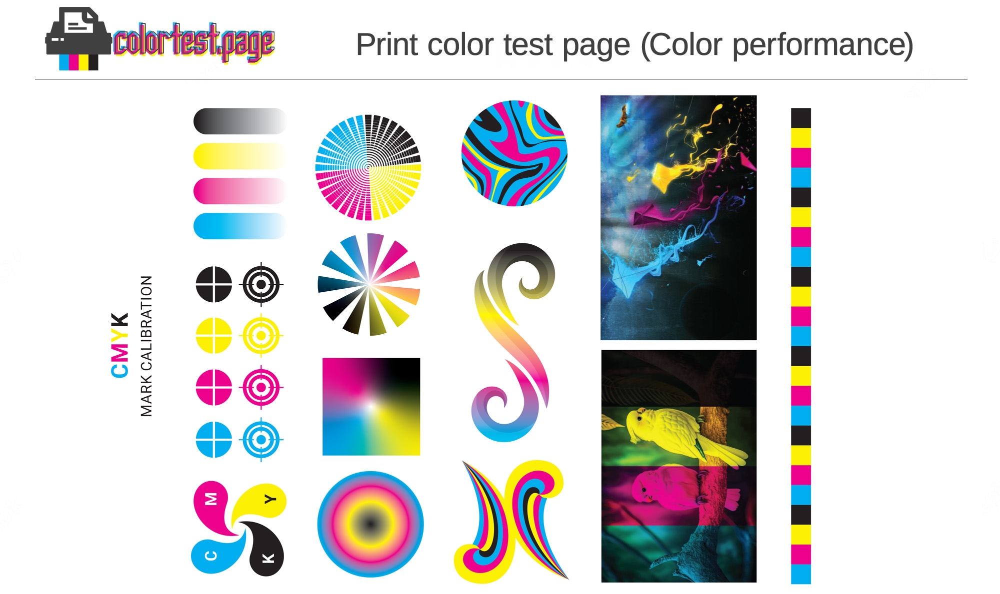 Color Image Test Print Color Test Page