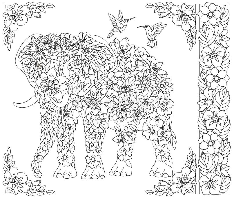 Coloring Book Pages Elephants 2025