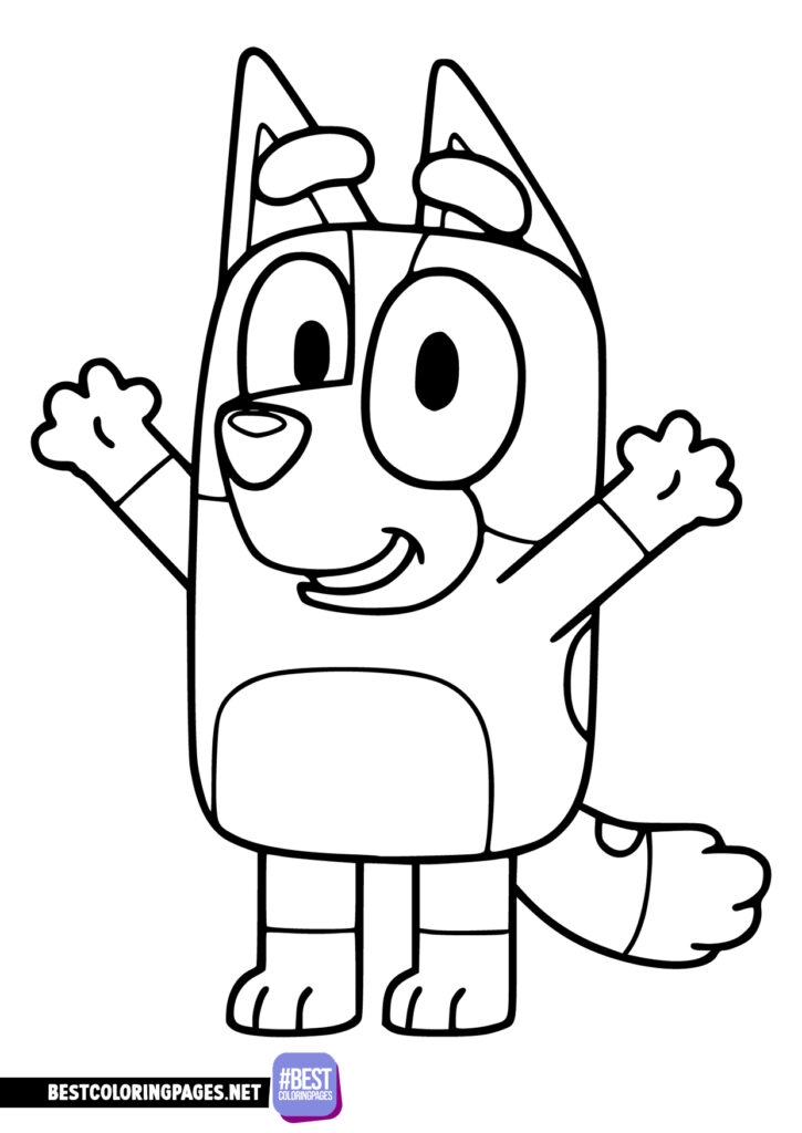 Coloring Page Bluey Bingo Free Printable Coloring Pages Coloring Page Bluey Bingo Free Printable Coloring Pages