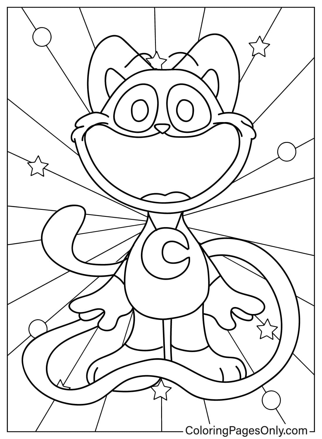 Coloring Page Cat Nap