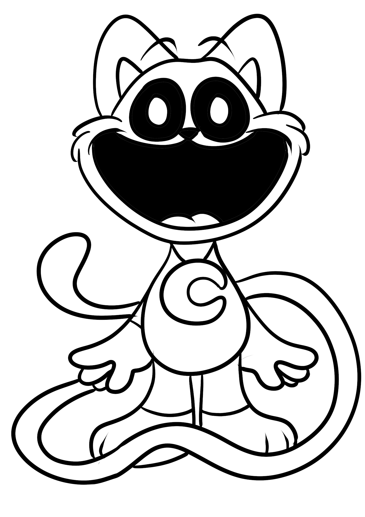 Coloring Page Cat Nap