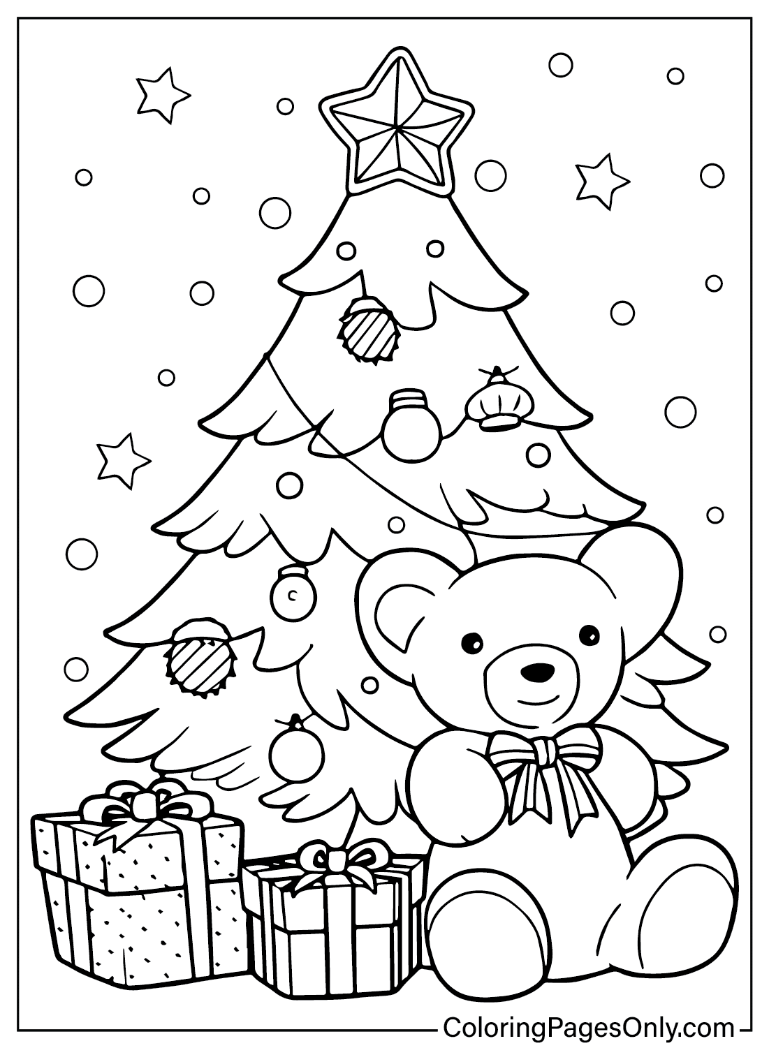 Coloring Page Christmas Tree Free Printable Coloring Pages Coloring Page Christmas Tree Free Printable Coloring Pages