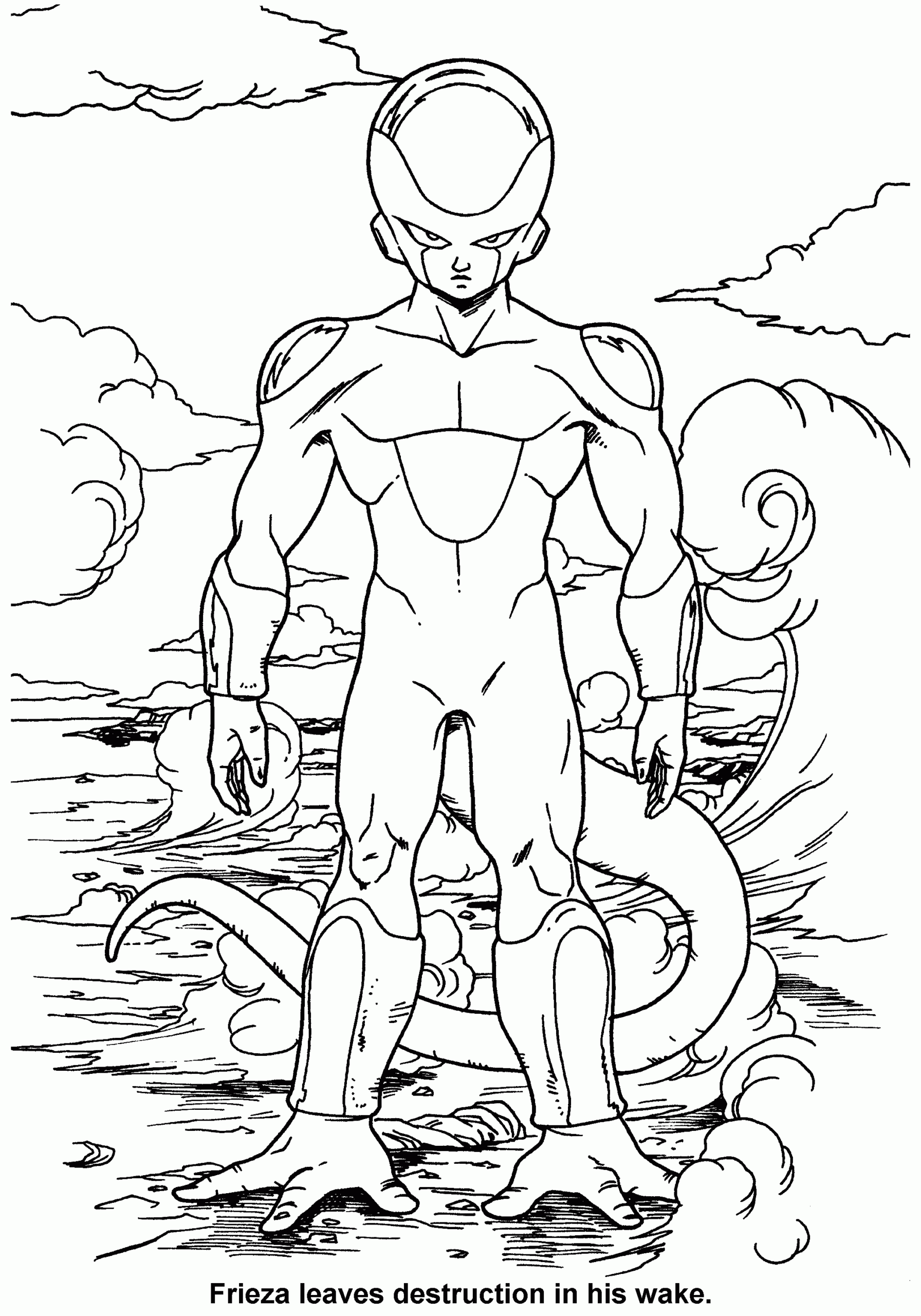 dragon ball z coloring pages
