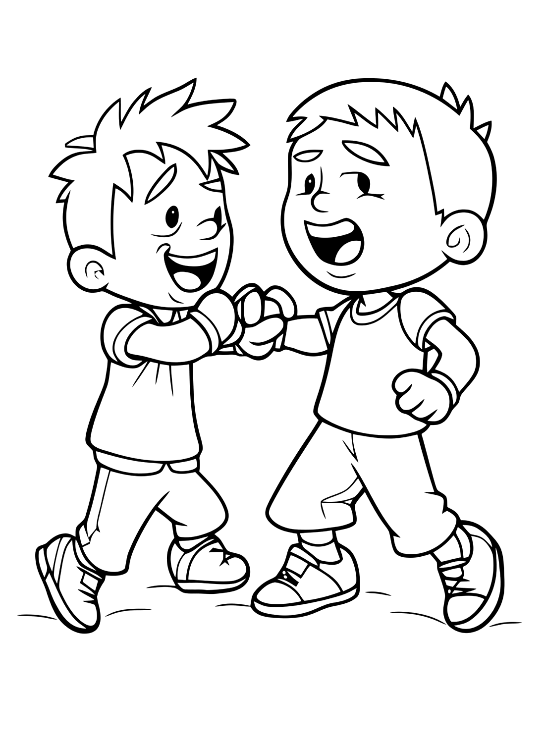 Coloring Page Friendship Free Printable Coloring Pages