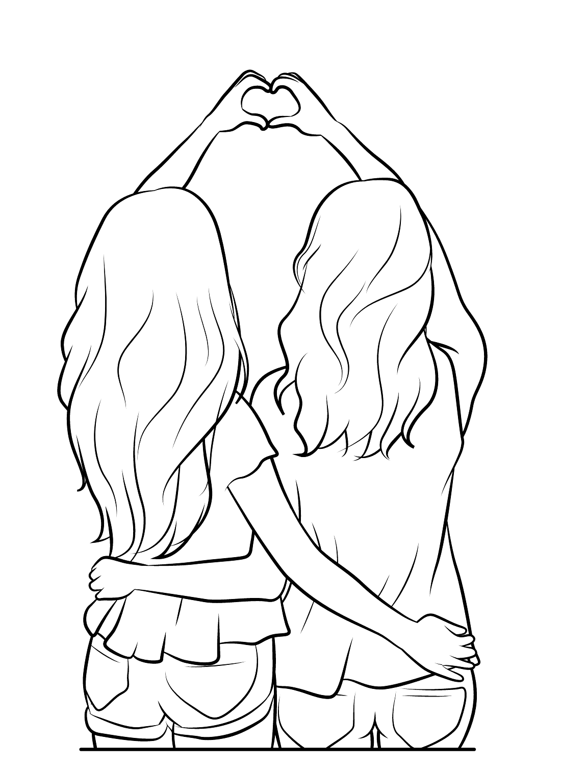 friendship coloring pages