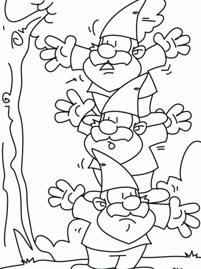 gnome coloring pages gnome coloring pages